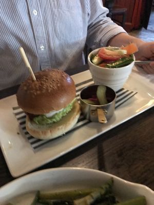 Beyond burger  at The Bell in Broughton