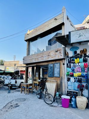 Outside  at Mojo CoWork Cafe in Dahab