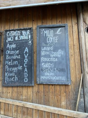 Menu  at Mojo CoWork Cafe in Dahab