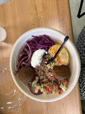 Falafel Bowl  at Hummus Bay in Bradenton