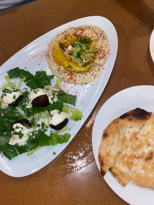 Falafel with hummus  at Red Istanbul & Turkish Doner Kebab in Bangkok