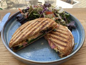 Vegan panini  at Den Glade Gulerod in Ringkobing