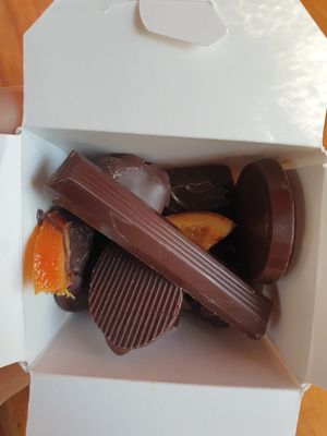 Yum vegan chocolate at The Chocolate Mill in Mount Franklin