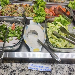 Mayonese with flower seeds at Sol da Terra in Vitoria