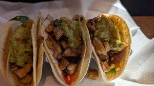 Vegan tacos -- labeled on the menu at Plaza Azteca in Leesburg