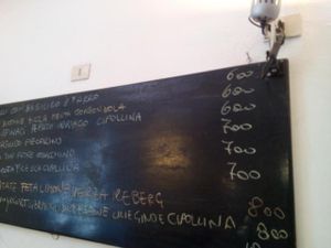 prices at Millefoglie in Catania