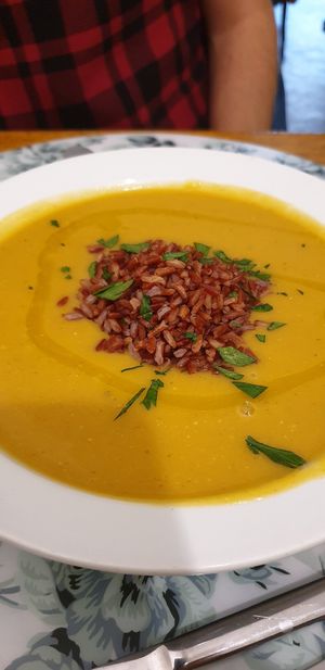 Crema di lenticchie rosse at Millefoglie in Catania