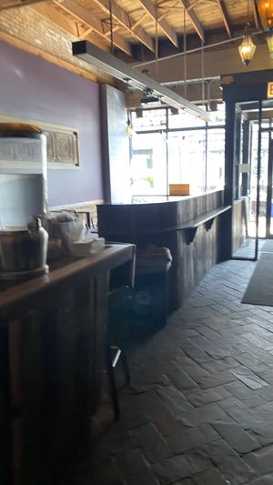 Inside the Eduardo’s restaurant where you pick up the bagels  at Gotham Bagels in Chicago