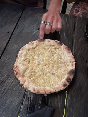 Pizza ai quattro formaggi  at Kasto in Canggu