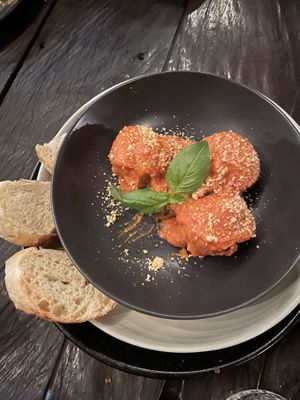 Polpette della nonna (soy mince)  at Kasto in Canggu