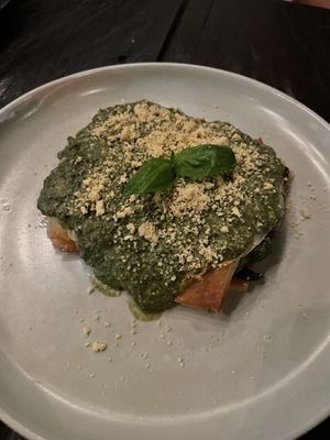 Millefoglie al pesto e tofu  at Kasto in Canggu