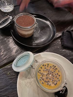 Passion fruit cheesecake and tiramisu   at Kasto in Canggu