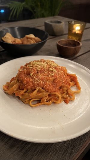 Fettucine + Ragu (perfect, so delicious!)   at Kasto in Canggu