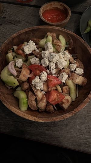 Panzanella Salad with Feta - i loved it!   at Kasto in Canggu