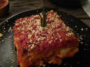 Lasagne, so soft at Kasto in Canggu
