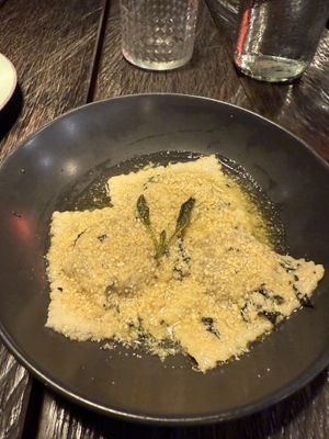 Ravioli, oily but delicious!   at Kasto in Canggu