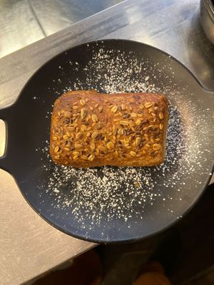 Fagottino con marmellata di mirtilli   at Il Baretto in Rome