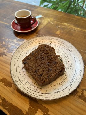 Banana bread   at umami in Madrid