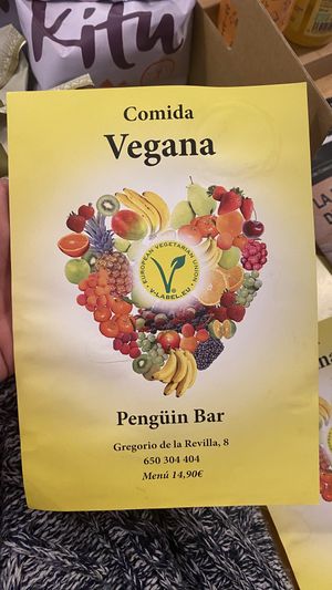 Disponen de menú   at Penguin Bar in Bilbao