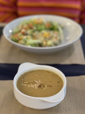 Crema de puerro y calabaza  at Penguin Bar in Bilbao