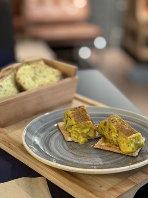 Apertitivo tortilla  at Penguin Bar in Bilbao