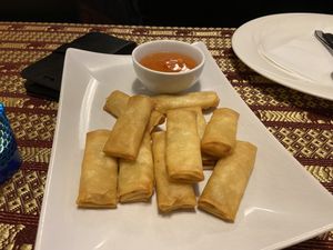 Spring rolls   at AO Thai in Lund