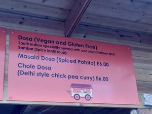 Vegan section of menu (March 2022) at Nukkad - Food Stall in York