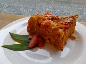 Cuketovo -rajčatové lazaně(vegetarian) at Družstvo Viktorina Loca in Pribor