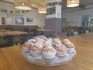 Jablkovo-banánové vegan mufinky at Družstvo Viktorina Loca in Pribor