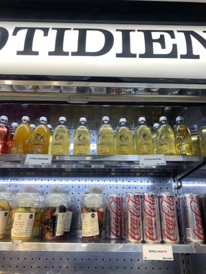 Fruit Cups and Felix Schorle Drinks Readily Availablee  at MEX - Le Pain Quotidien - T2 in Mexico City