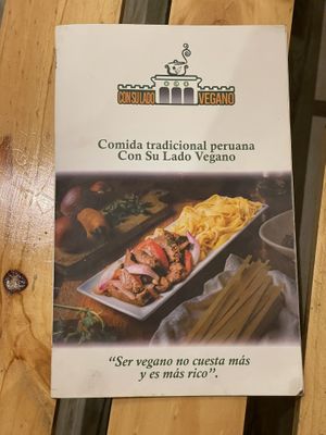 Menu  at ConSuLado Vegano in Lima