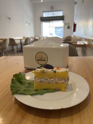 Primer plato: causa  at ConSuLado Vegano in Lima