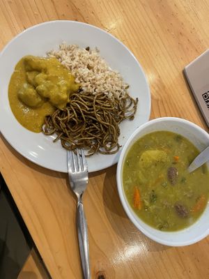 Papá a la huancaina (lunch buffet) 9/10  at ConSuLado Vegano in Lima