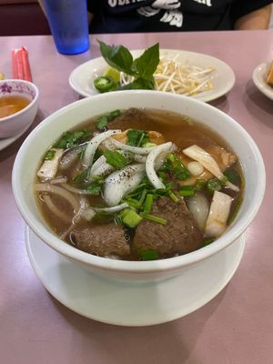 Pho- excellent broth and flavor at D'Vegan in Dallas