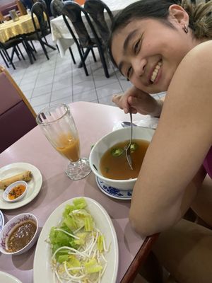 remnants of our meal  at D'Vegan in Dallas