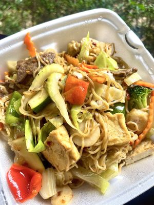 Veggie noodles (# 34)  at D'Vegan in Dallas