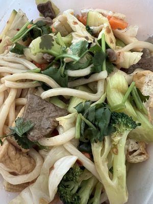 Udon noodles   at D'Vegan in Dallas