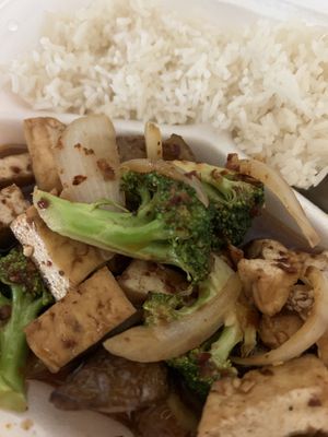 Eggplant tofu soooo good!!!  at D'Vegan in Dallas