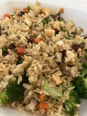 Happy fried rice, not spicy. The best fried rice!  at D'Vegan in Dallas