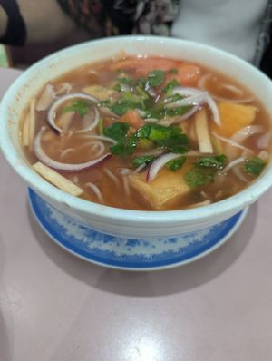 tomato tofu soup at D'Vegan in Dallas