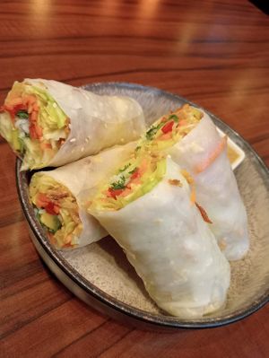 Rollitos de verano veganos at Viethaus in Hameln