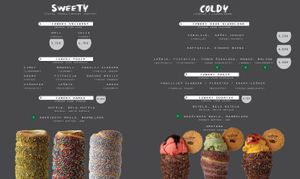 menu with marked vegan options at Sisters Kurtoš in Ljubljana