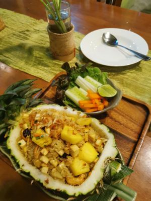 Pineapple tofu at Jasmine Siam Kitchen  จัสมิน สยาม คิทเช่น in Bangkok