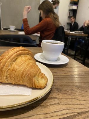   at Karma Organic Coffee in Krakow