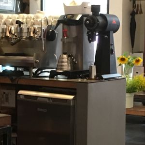 selection of coffee machines  at Karma Organic Coffee in Krakow
