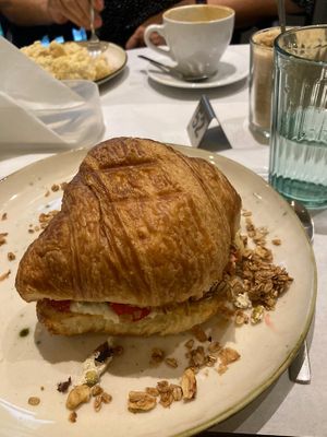 Croissant  at Karma Organic Coffee in Krakow