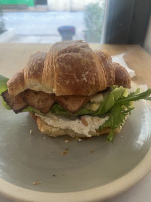 croissant  at Karma Organic Coffee in Krakow