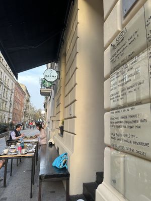   at Karma Organic Coffee in Krakow