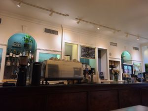 Clean sophisticated atmosphere. at Botanical Plant-Based Fare in Charlottesville