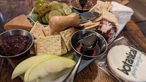 'charcuterie' board at Botanical Plant-Based Fare in Charlottesville